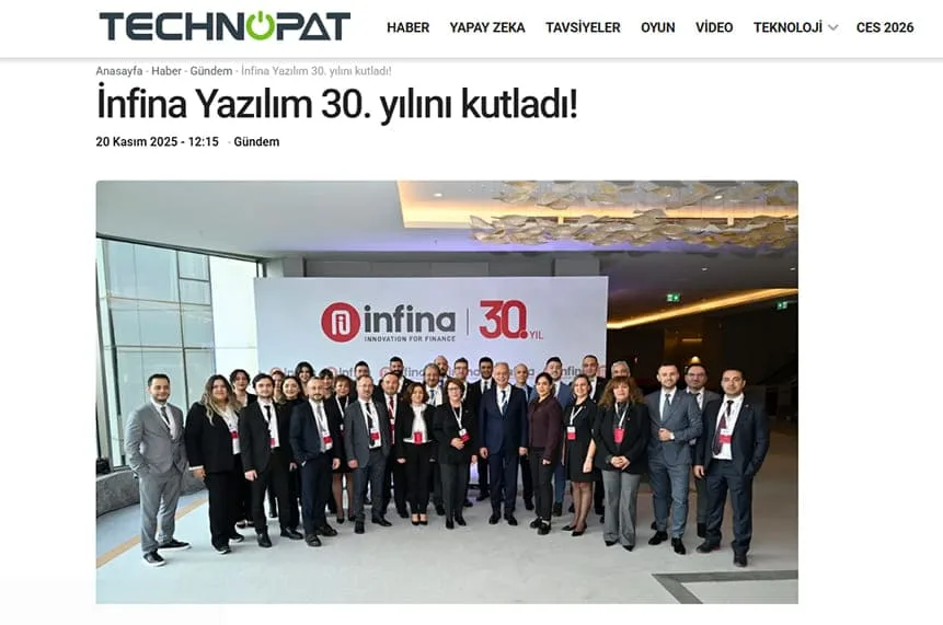 İnfina Yazılım 30. yılını kutladı
